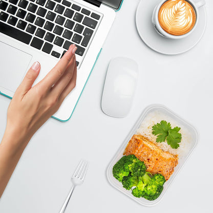 Prep Naturals 50 Pack Meal Prep Containers Reusable | BPA-Free Meal Prep Containers - Airtight Lids, Microwave, Freezer & Dishwasher Safe (50-Pack, 25 oz)