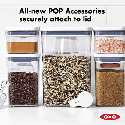 OXO Good Grips POP Container – Airtight 1.7 Qt for Coffee and More Food Storage, Rectangle, Clear