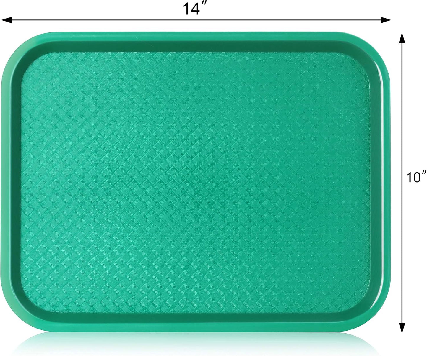 New Star Foodservice Fast Food Tray, Set of 12 (Black, 12 by 16-Inch)