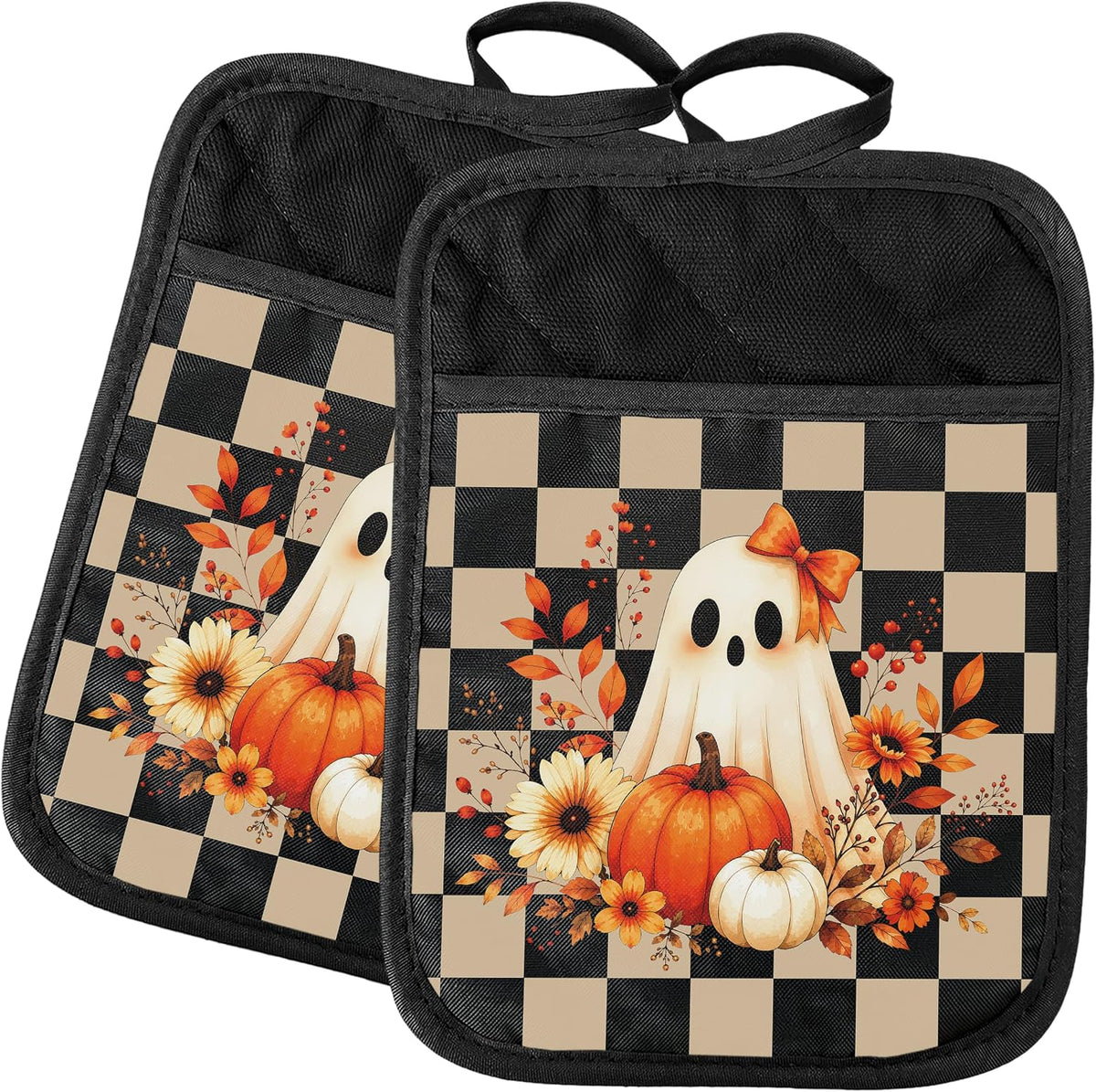 Gothic Cooking Skeleton Chef Pot Holders Heat Resistant