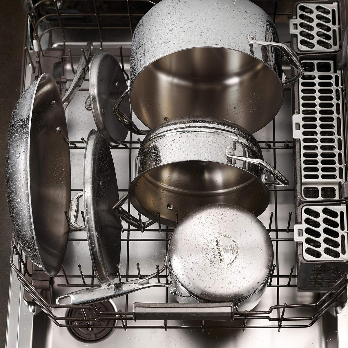 Tramontina Signature Stainless Steel Pasta Strainer Insert for Pot