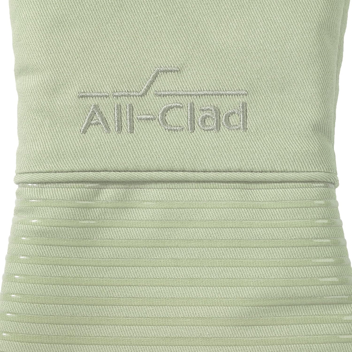 All-Clad Silicone Oven Mitts: Heat Resistant up to 500 Degrees - 100% Cotton & Silicone, 14"x7" Oven Mitt for Kitchen and Barbeque, Pewter