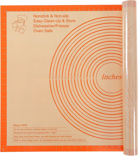 Silicone Pastry Mat Large Baking Mat 36X24 inch Dough Mat with Measurements