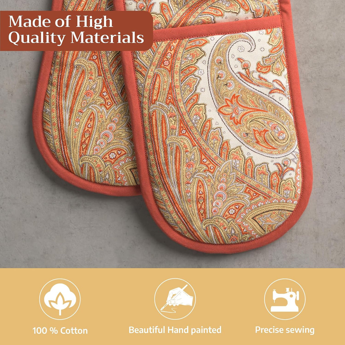Maison d' Hermine Pot Holders 100% Cotton Potholders (8" x 8") - Colors A