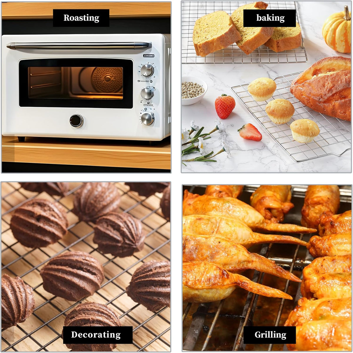 Cooling Racks for Cooking and Baking, Suitable for 10" x 15" Sheet Pan