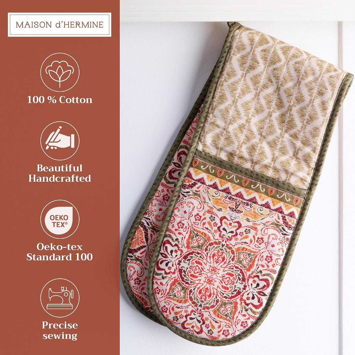 Maison d' Hermine Pot Holders 100% Cotton Potholders (8" x 8") - Colors A