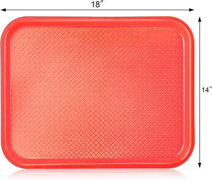 New Star Foodservice Fast Food Tray, Set of 12 (Black, 12 by 16-Inch)