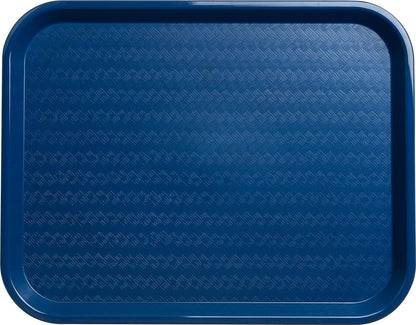 Carlisle FoodService Products Café Cafeteria Tray, Fast Food Tray for Restaurant or Commercial Use, 14" x 18", 1 Count, Black