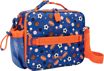 Bentgo Kids Lunch Bag - Durable, Double-Insulated Lunch Bag for Kids 3+; Holds Lunch Box, Water Bottle, & Snacks; Easy-Clean Water-Resistant Fabric & Multiple Zippered Pockets (Mermaid)