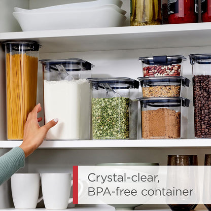 Rubbermaid Brilliance Pantry Airtight Food Storage Container, BPA-Free 7.8 Cup, Ideal for Brown Sugar - Efficient, Leak-Proof and Dishwasher-safe
