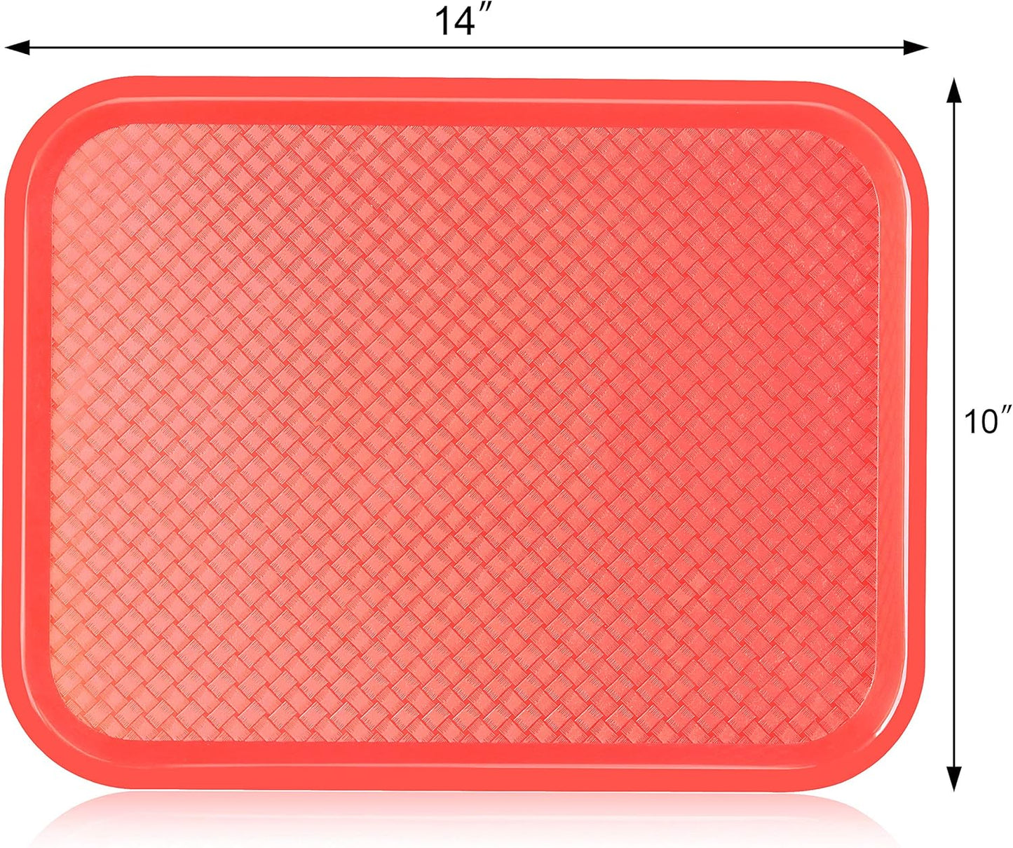 New Star Foodservice Fast Food Tray, Set of 12 (Black, 12 by 16-Inch)