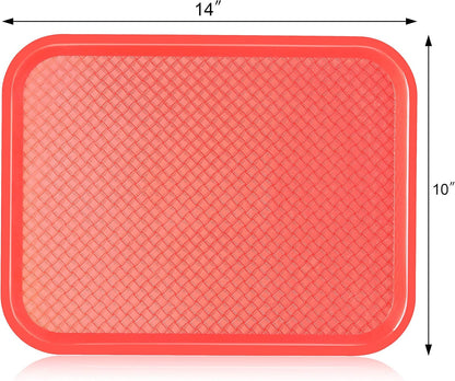 New Star Foodservice Fast Food Tray, Set of 12 (Black, 12 by 16-Inch)