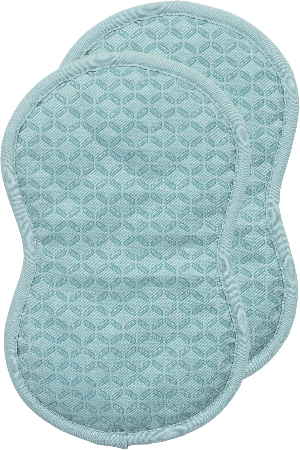 All-Clad Premium Pot Holder: Heat Resistant up to 500 Degrees - 100% Cotton, 10"x8" Hot Pad for Kitchen and Barbecue, 2-Pack, Indigo