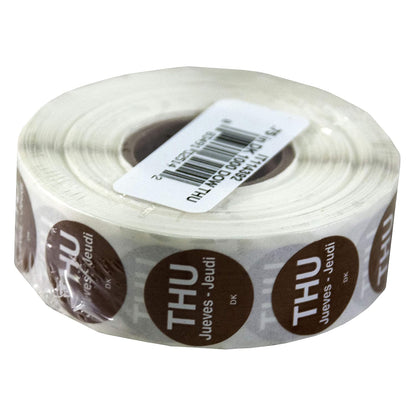 DayMark Safety Systems-IT1143926 Day of the Week 3/4" Circle Permanent Label, SAT (Roll of 1,000)