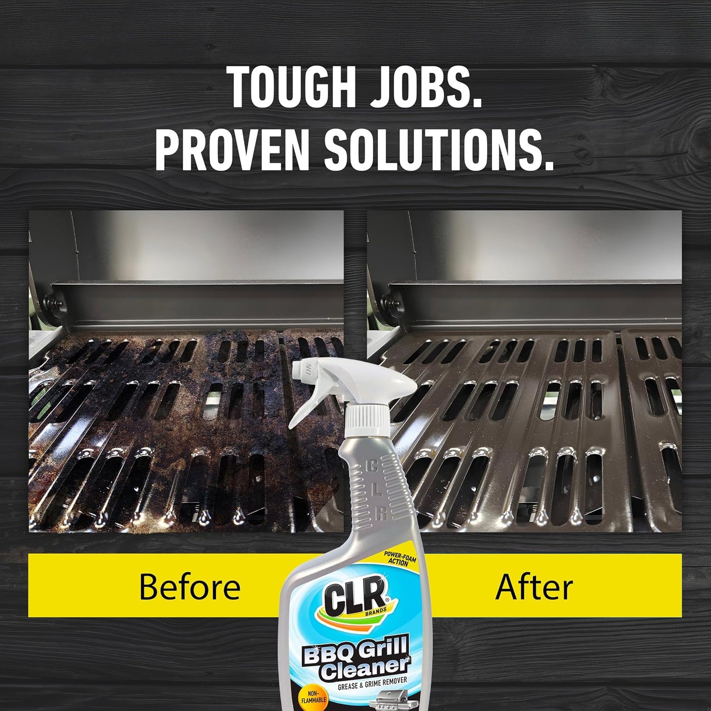 CLR Clean & Ready Grill, BBQ Grill Cleaner, 26 Ounce Spray Bottle, PB-BBQ-26