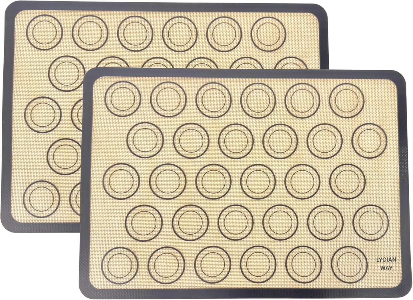 Silicone Pastry Mat with Measurements, 28 x 20 Inch Extra Thick Non-Slip Nonstick XL Baking Mat for Dough Rolling, Kneading, Fondant and Pie, Red