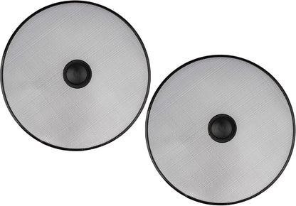 Stainless Steel Splatter Screen for Pan - Set Of 2: 8.2", 8.2" - Safe Protection Shield for Frying Grease Splash - Fry Oil Guard for Cooking