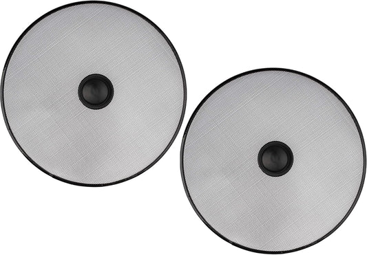 Stainless Steel Splatter Screen for Pan - Set Of 2: 8.2", 8.2" - Safe Protection Shield for Frying Grease Splash - Fry Oil Guard for Cooking