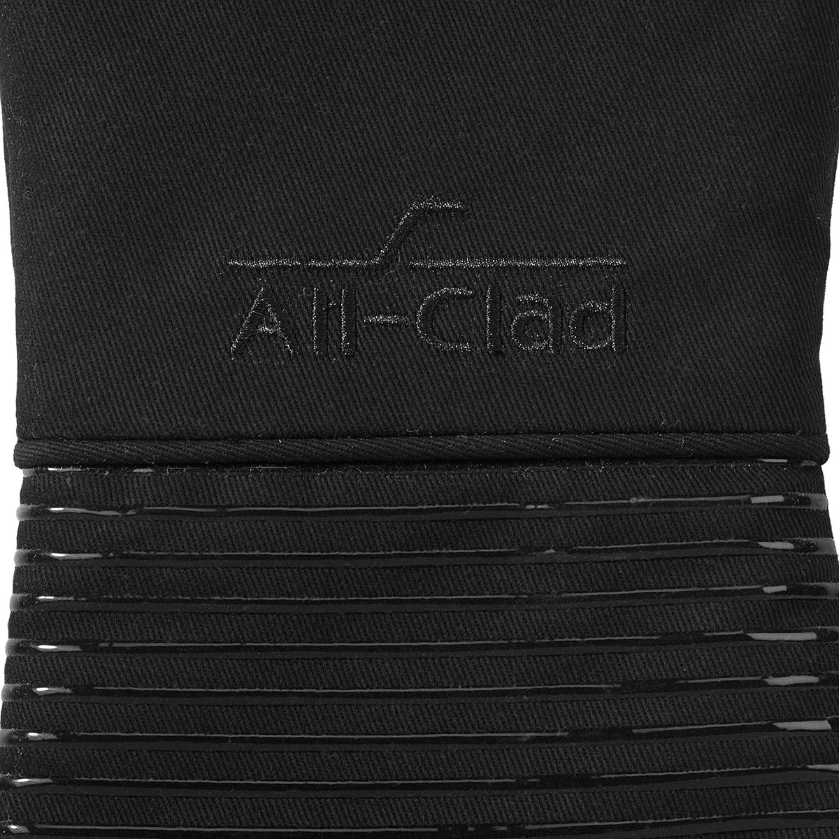 All-Clad Silicone Oven Mitts: Heat Resistant up to 500 Degrees - 100% Cotton & Silicone, 14"x7" Oven Mitt for Kitchen and Barbeque, Pewter