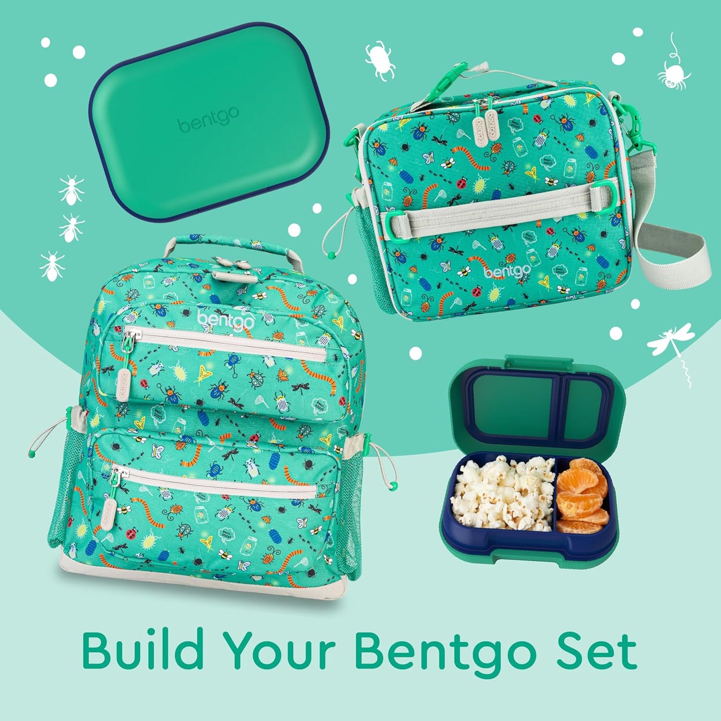 Bentgo Kids Snack - 2 Compartment Leak-Proof Bento Box Container for Snacks and Small Meals, Easy-Open Latch, Dishwasher Safe, BPA-Free for School, Daycare, & Sports - Ideal for Ages 3+ (Gray)
