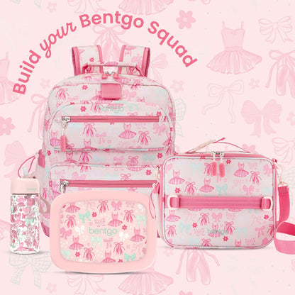 Bentgo Kids Lunch Bag - Durable, Double-Insulated Lunch Bag for Kids 3+; Holds Lunch Box, Water Bottle, & Snacks; Easy-Clean Water-Resistant Fabric & Multiple Zippered Pockets (Mermaid)