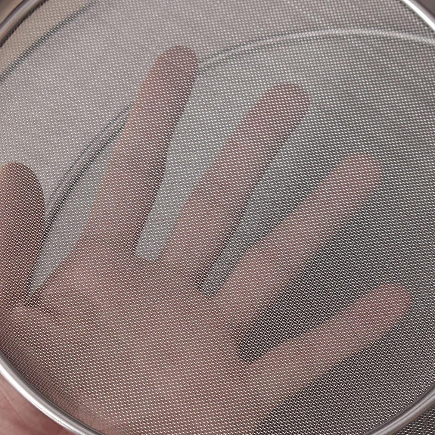 8 Inch Grease Splatter Screen Guard Stainless Steel Splash Screen Protector Guards with Handle Splash-Proof Frying Pan Mesh Pot Lid Cover for Kitchen Cooking Gadgets
