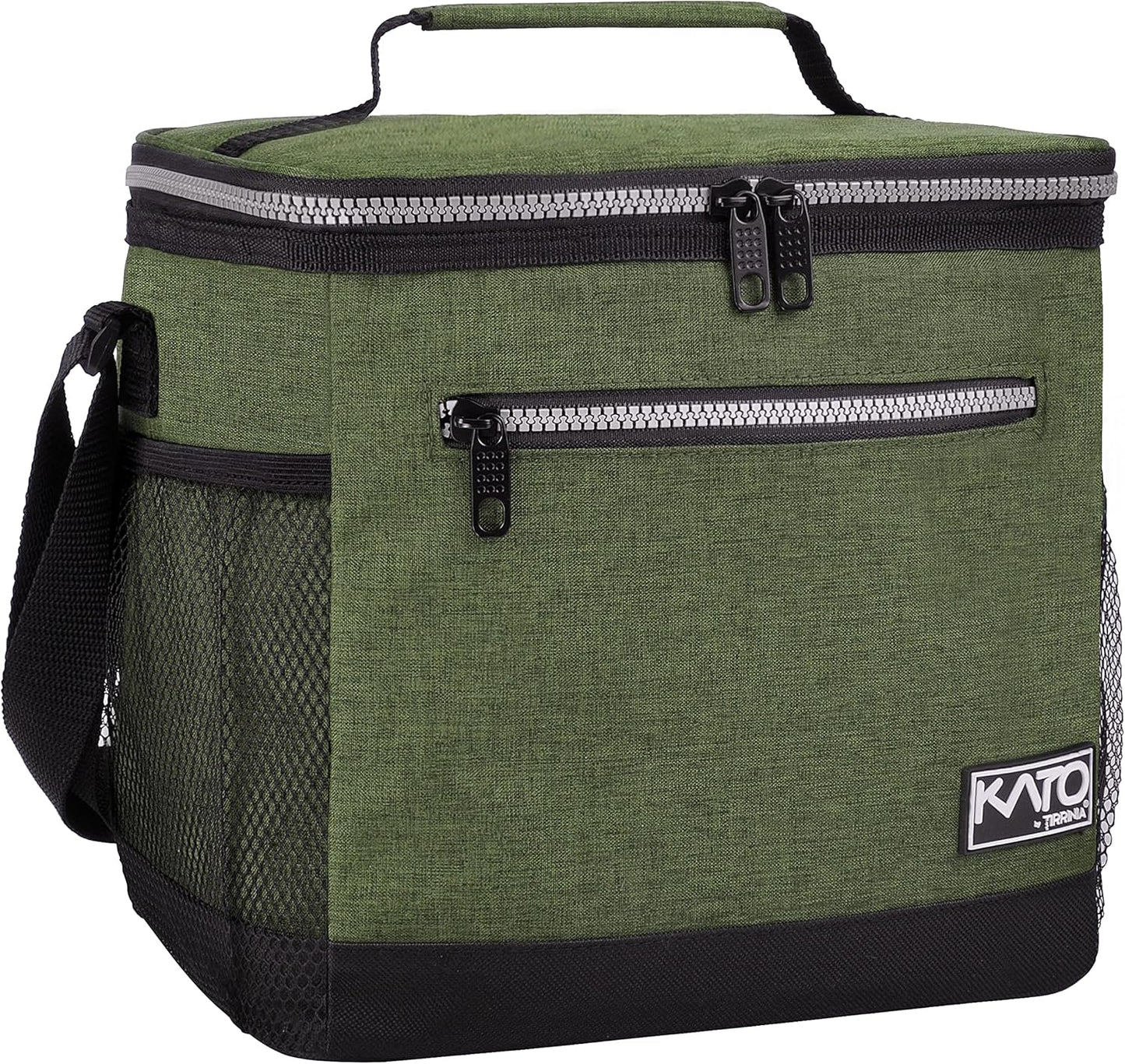 Tirrinia Insulated Lunch Box for Men/Women, Leakproof Lunch Bag for School Work, Large Lunch Tote Kids Boys Girls Student Back to School, Soft Cooler Office Picnic Beach Camping for Adults, Charcoal