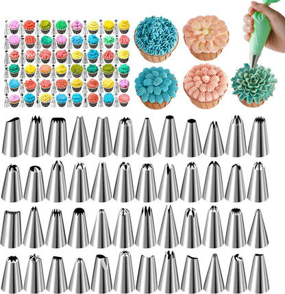 Hendiy Piping Tips Set, 48 Cake Decorating Tip