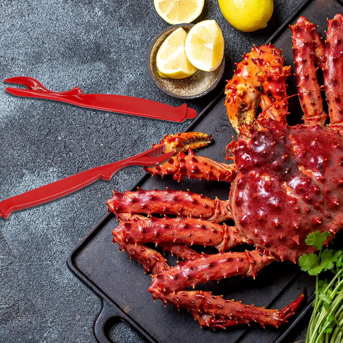 6PCS Crab Legs Crackers, Red