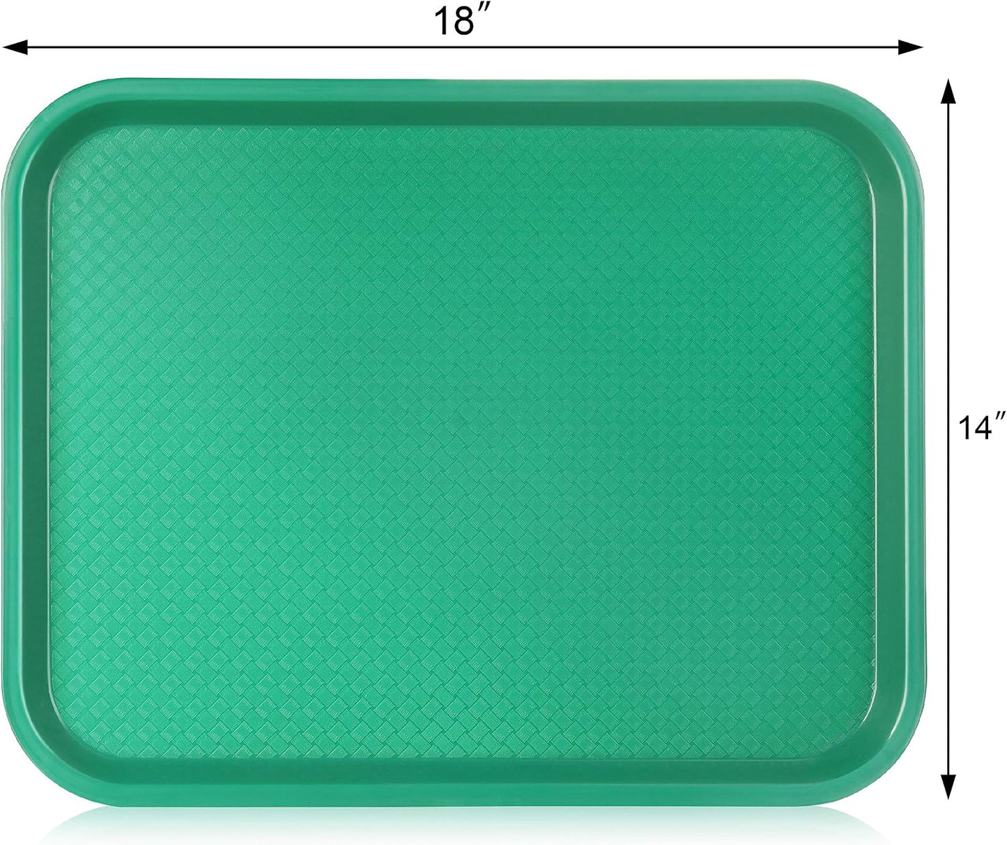 New Star Foodservice Fast Food Tray, Set of 12 (Black, 12 by 16-Inch)