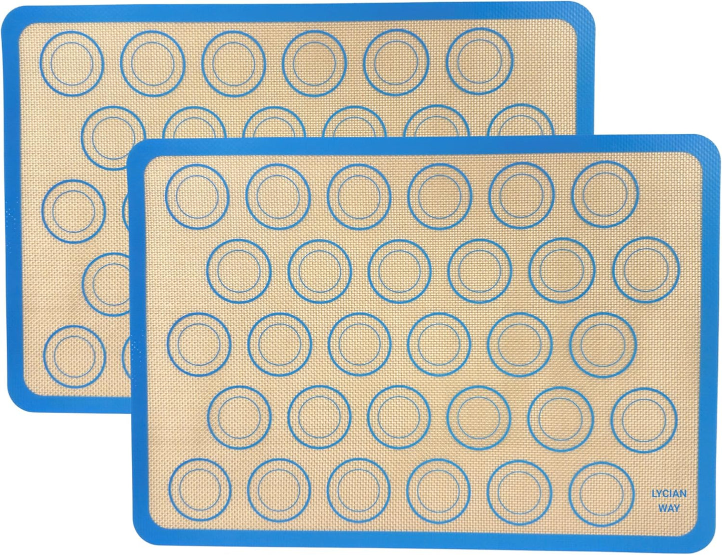 Silicone Pastry Mat with Measurements, 28 x 20 Inch Extra Thick Non-Slip Nonstick XL Baking Mat for Dough Rolling, Kneading, Fondant and Pie, Red