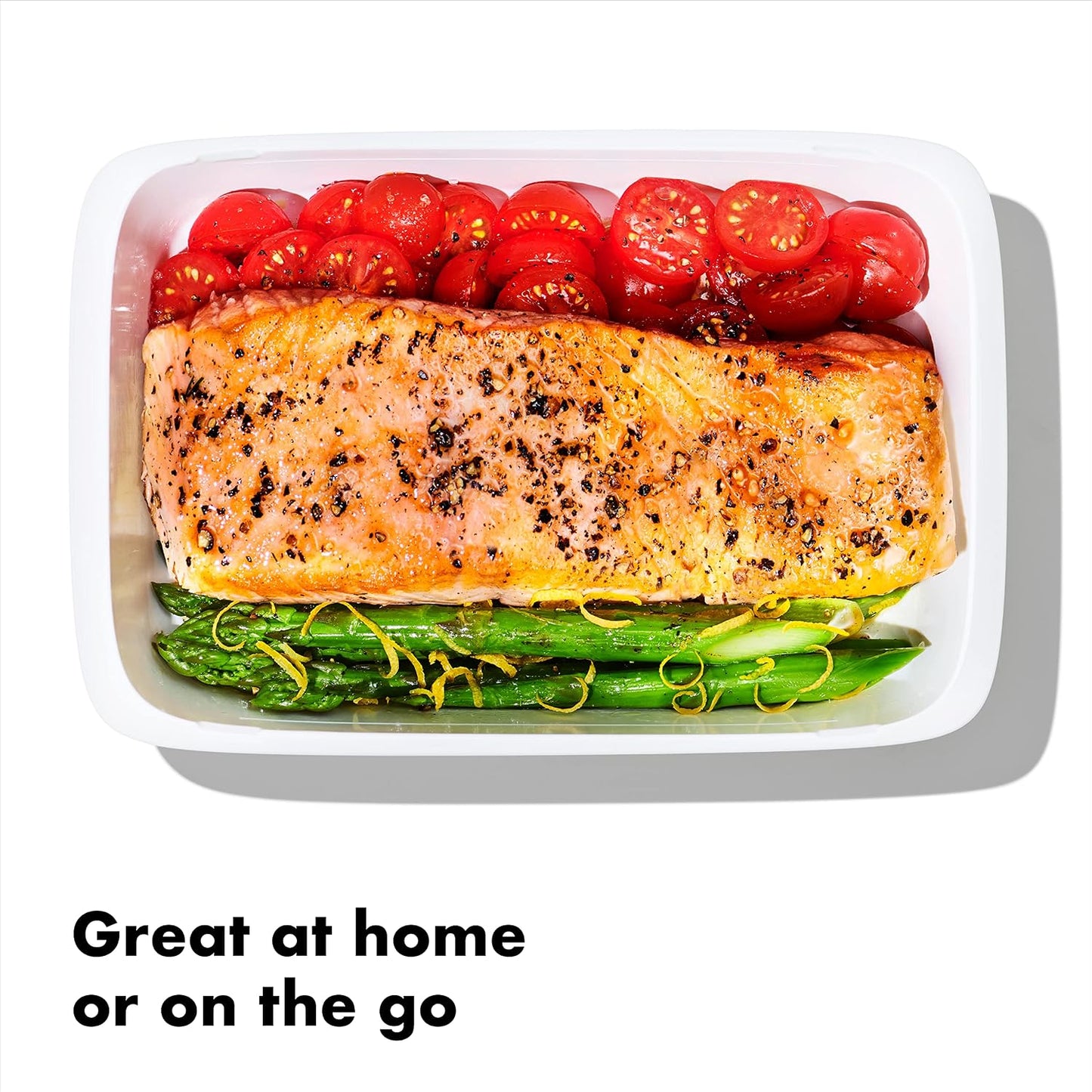 OXO Good Grips Prep & Go Snack & Dip Container, Snack Fuss-Free on the Move, Leakproof Reusable Small Meal Food Storage and Lid, Food Containers with Lids, Snack Organizer, 1.6 Cups/0.4 L