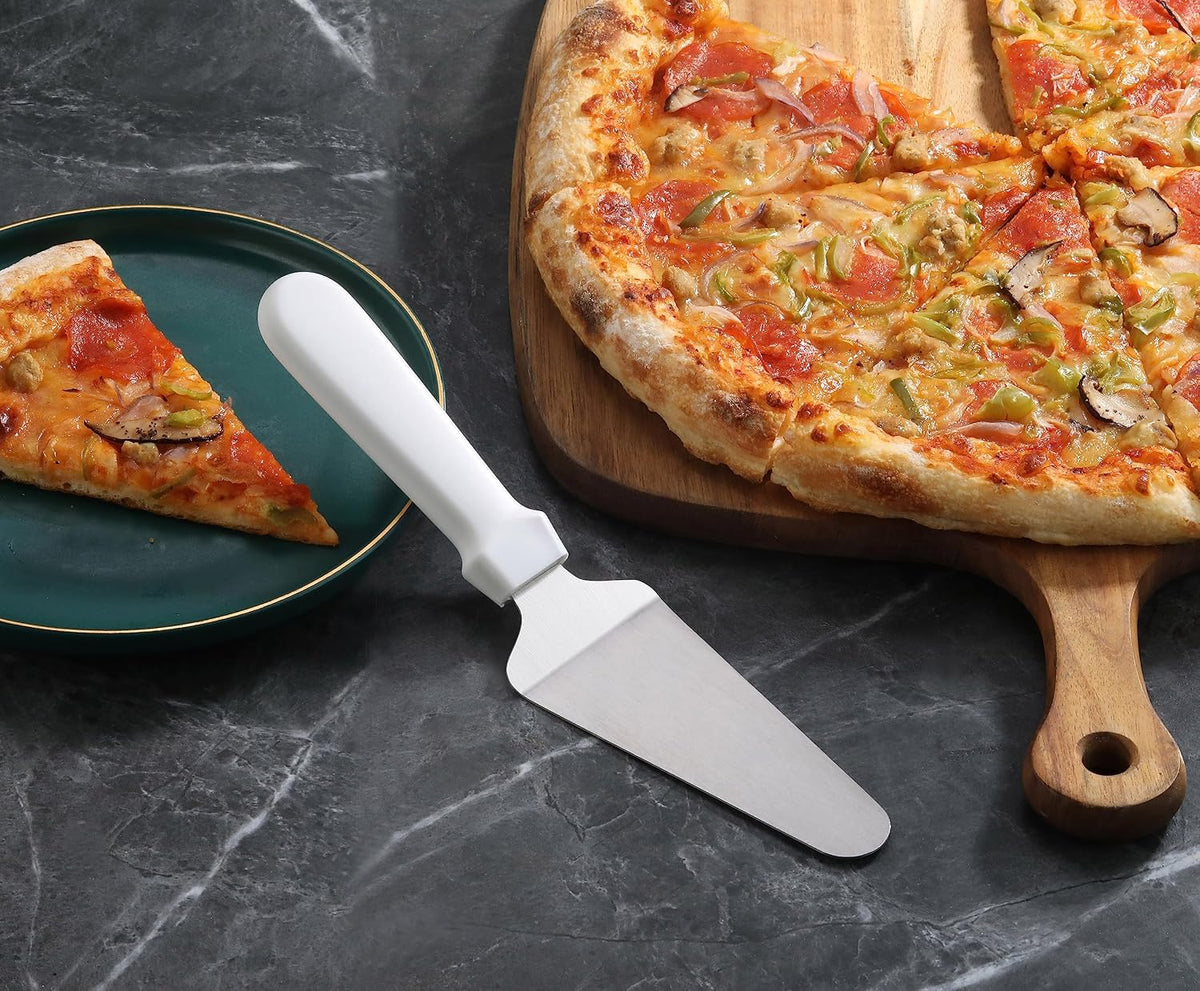 New Star Foodservice 538345 Plastic Handle Pie Server, 10-Inch, White