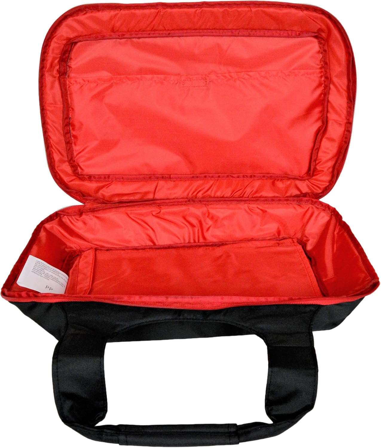 Pyrex 3qt Portables Black/Red Insulated Casserole Carry Tote - Made in USA