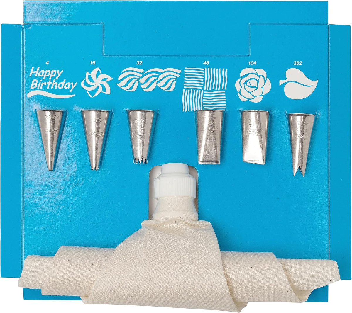 Ateco Cake Decorating Set,Silver
