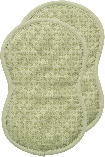 All-Clad Premium Pot Holder: Heat Resistant up to 500 Degrees - 100% Cotton, 10"x8" Hot Pad for Kitchen and Barbecue, 2-Pack, Indigo