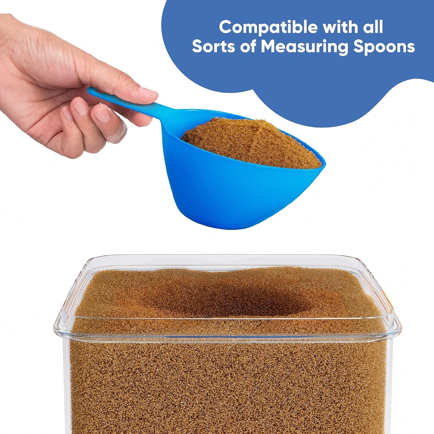 Chef's Path Extra Large Airtight Food Storage Containers with Lids, Pack of 2, 6.5L, 220Oz, Airtight Kitchen and Pantry Bulk Canisters for Flour, Sugar, Rice, and Baking Supplies - Transparent
