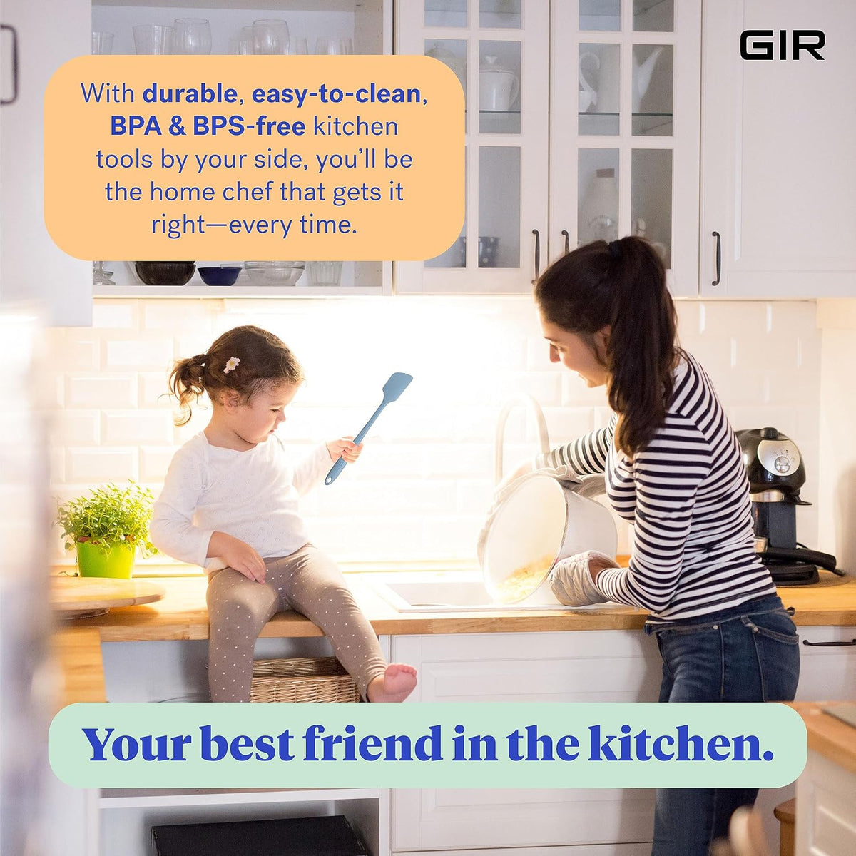 GIR Premium Silicone Kitchen Spatula – Ultimate, 11IN, Sprinkles
