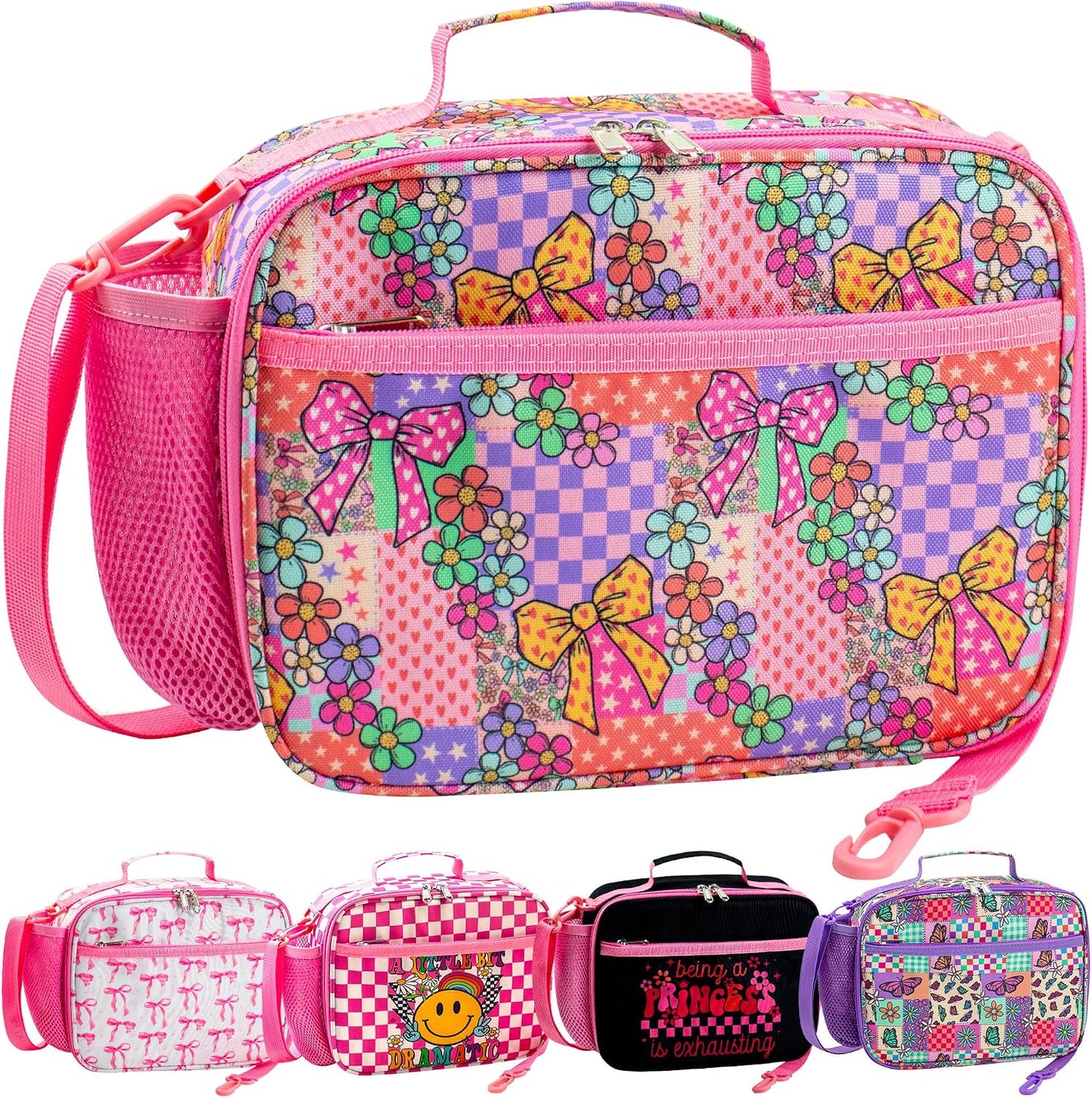 RLGPBON Kids Lunch Bag,Insulated Lunch Box for Girls,Lunch Bag Toddler Teen,School Daycare Cute Travel bags