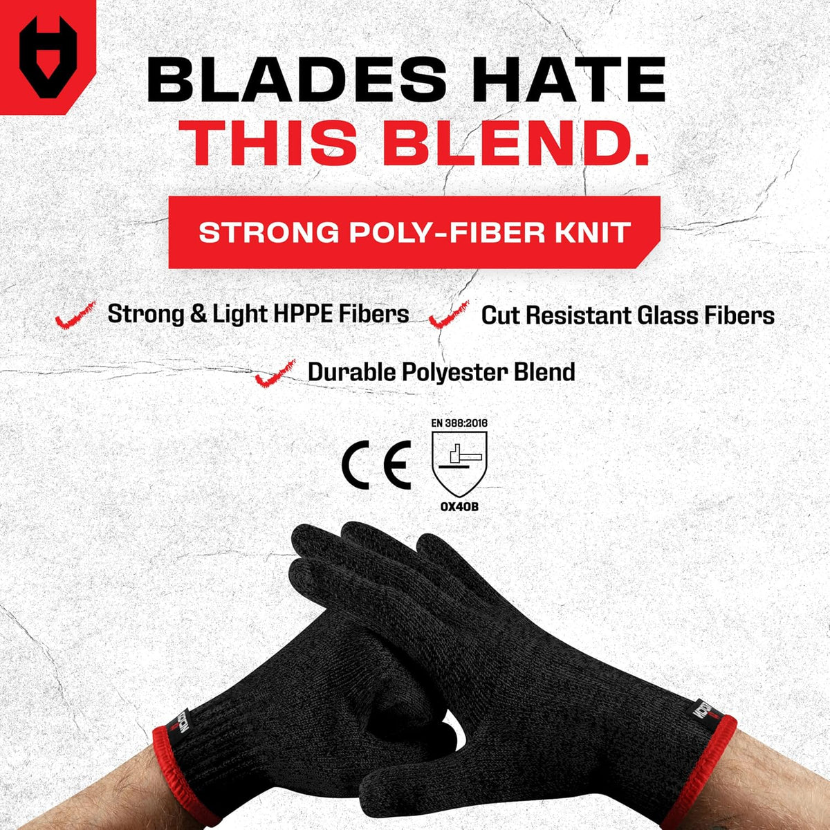 NoCry Cut Resistant Work Gloves For Men & Women, Nitrile Waterproof Palms