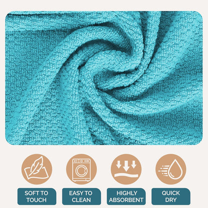 Casa Platino Potholders for Kitchens, 8-Piece – 500°F Heat Resistant Oven Mitts and Pot Holders, Mini Oven Mitt with Silicone Grip, 2 Kitchen Towels & 2 Dish Cloths – Durable & Non-Slip – Canyon Rose