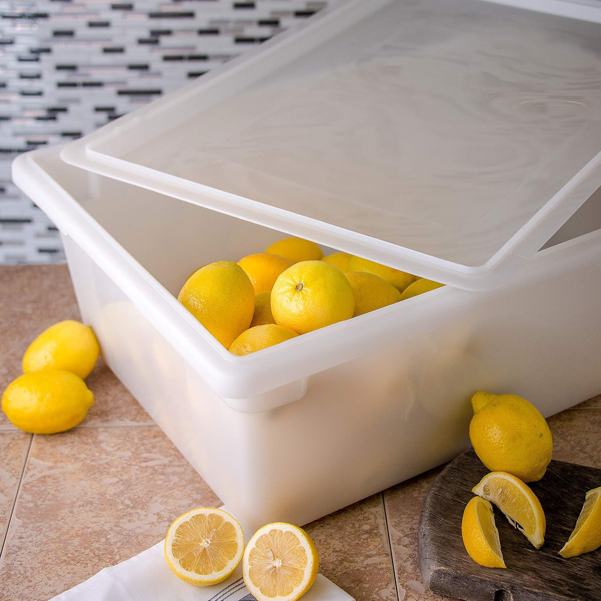 Carlisle StorPlus Storage Box, Food Container, 18 x 26 x 9, 1 Ct, White