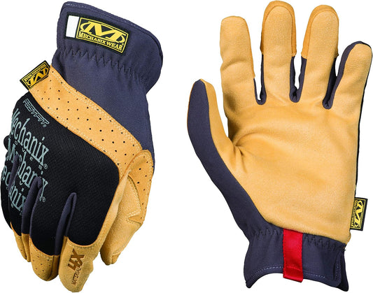 Mechanix Wear Material4X FastFit Leather Gloves Brown/Black, Large