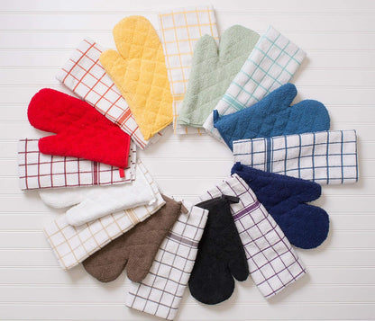 DII Basic Terry Collection Quilted 100% Cotton, Potholder, Nautical Blue