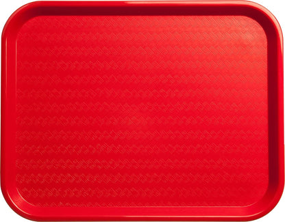 Carlisle FoodService Products Café Cafeteria Tray, Fast Food Tray for Restaurant or Commercial Use, 14" x 18", 1 Count, Black