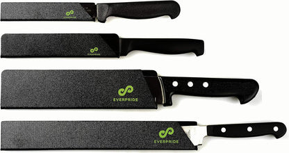 EVERPRIDE Chef Knife Sheath Set Universal Blade Edge Cover Guards for Chef’s and Kitchen Knives – Durable, BPA-Free, Felt Lined, Sturdy ABS Plastic – Knives Not Included