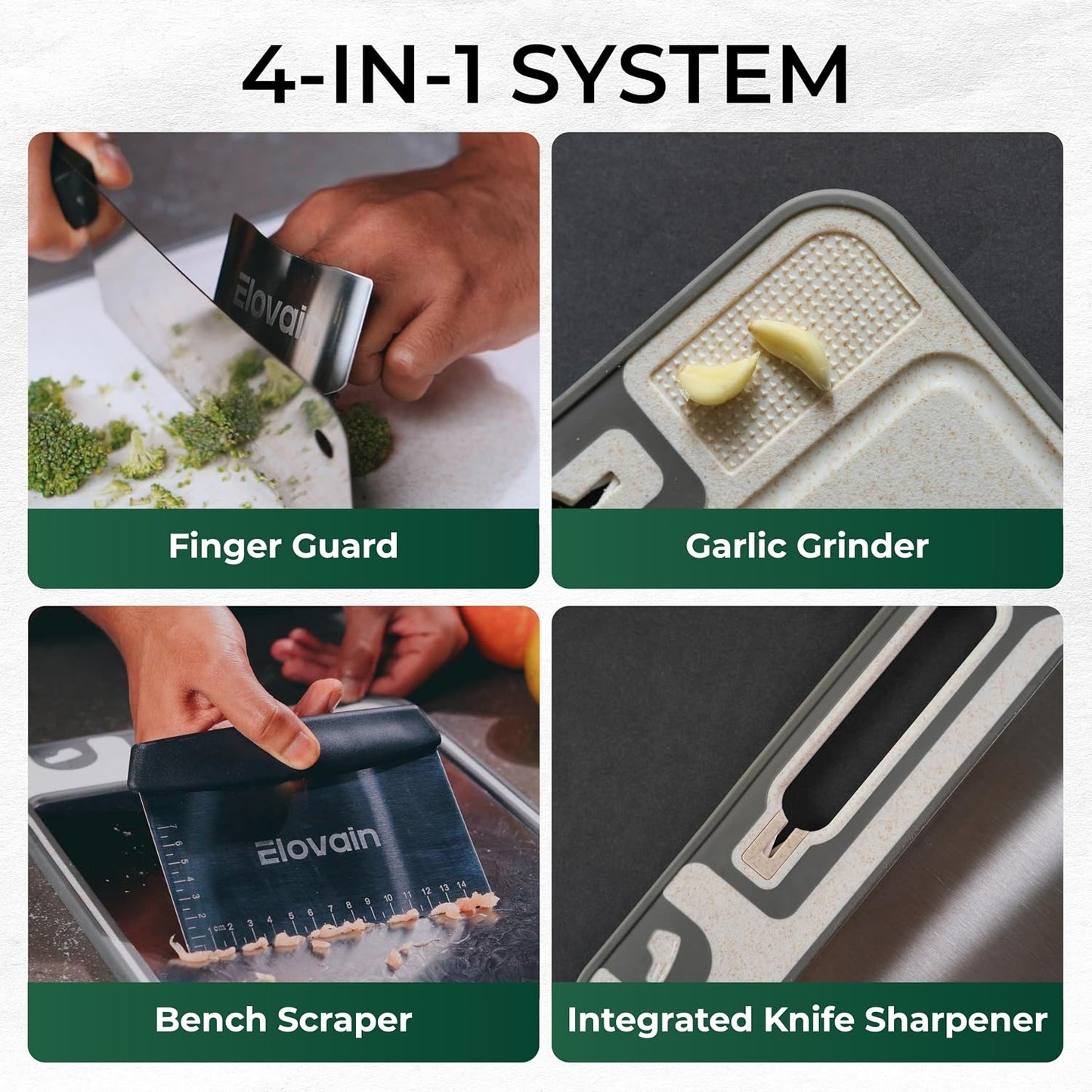 Stainless Steel Cutting Board Kitchen Set - Double Sided Stainless Steel Chopping Board With Sharpener Scraper And Finger Guard, Non Slip Edges, Dishwasher Safe Over Sink With Lip, 3 Piece