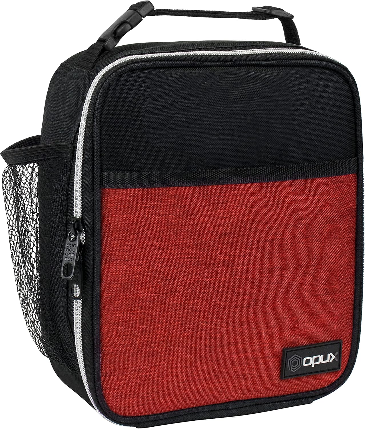 opux Premium Insulated Lunch Box, Soft School Lunch Bag for Kids Boys Girls, Leakproof Small Lunch Pail Men Women Work, Reusable Compact Cooler Tote Lunchbox for Office Adult, Black