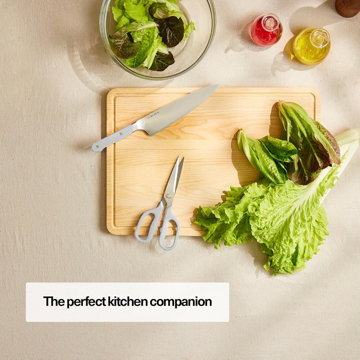 Misen Heavy Duty Kitchen Shears - Stainless Steel, Versatile and Easy Clean Scissors for Meat, Herbs and Veggies - Ambidextrous Comfort Handle - Professional Grade - Black