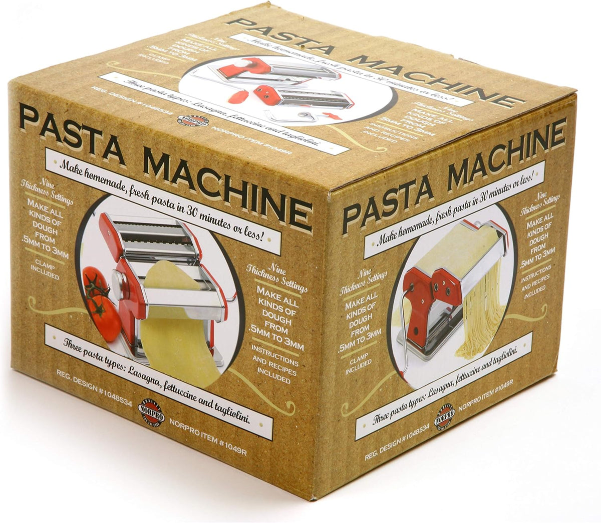Norpro 1049R Pasta Machine, Red